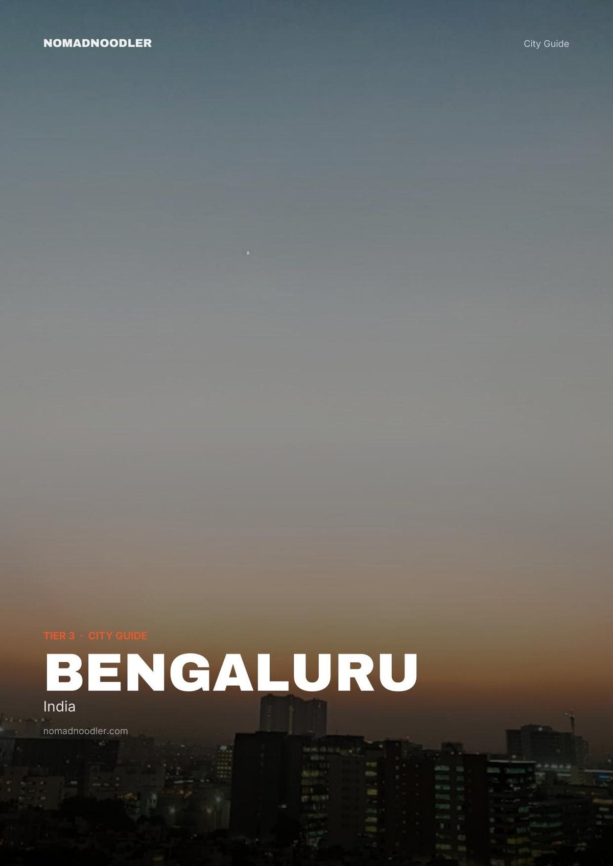 Bengaluru City Guide cover