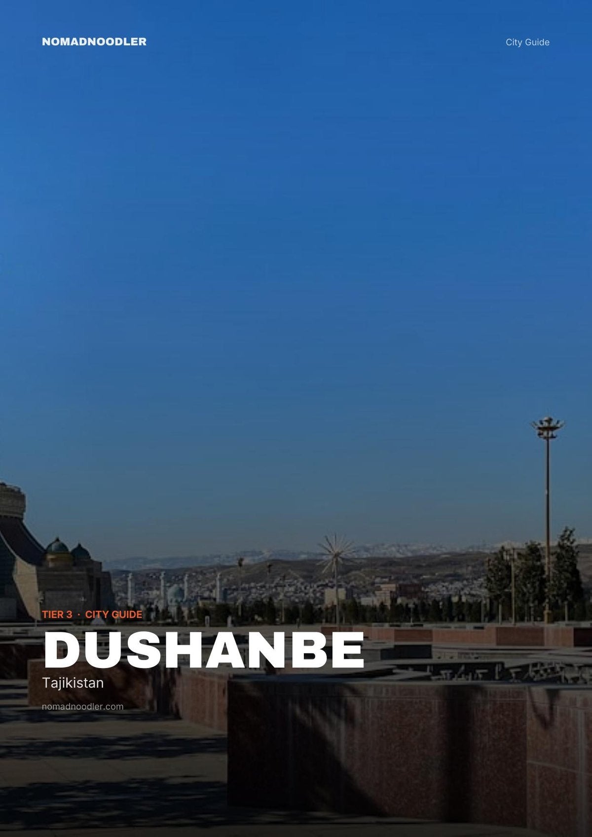 Dushanbe City Guide cover