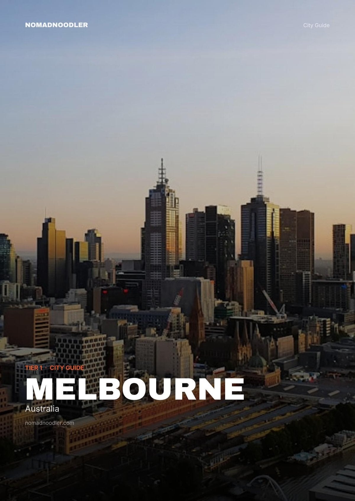 Melbourne City Guide cover