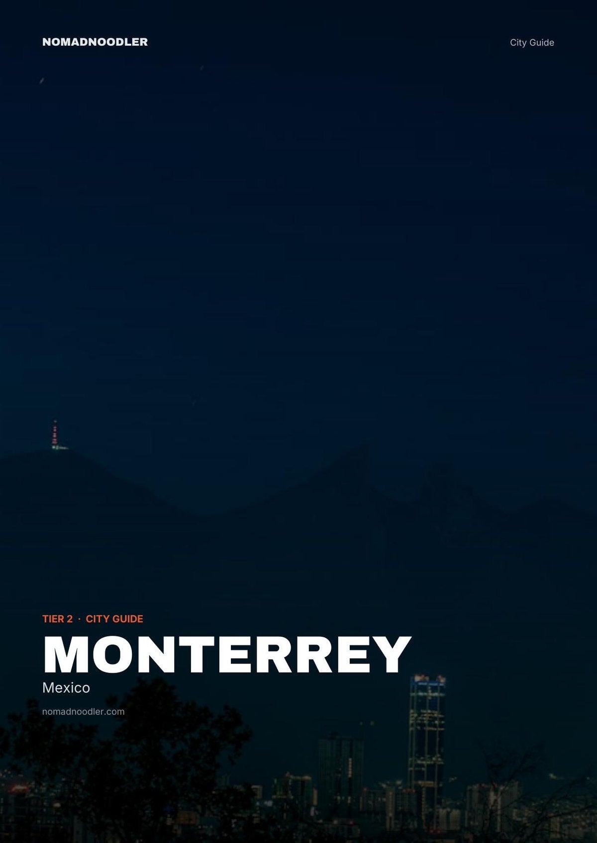 Monterrey City Guide cover