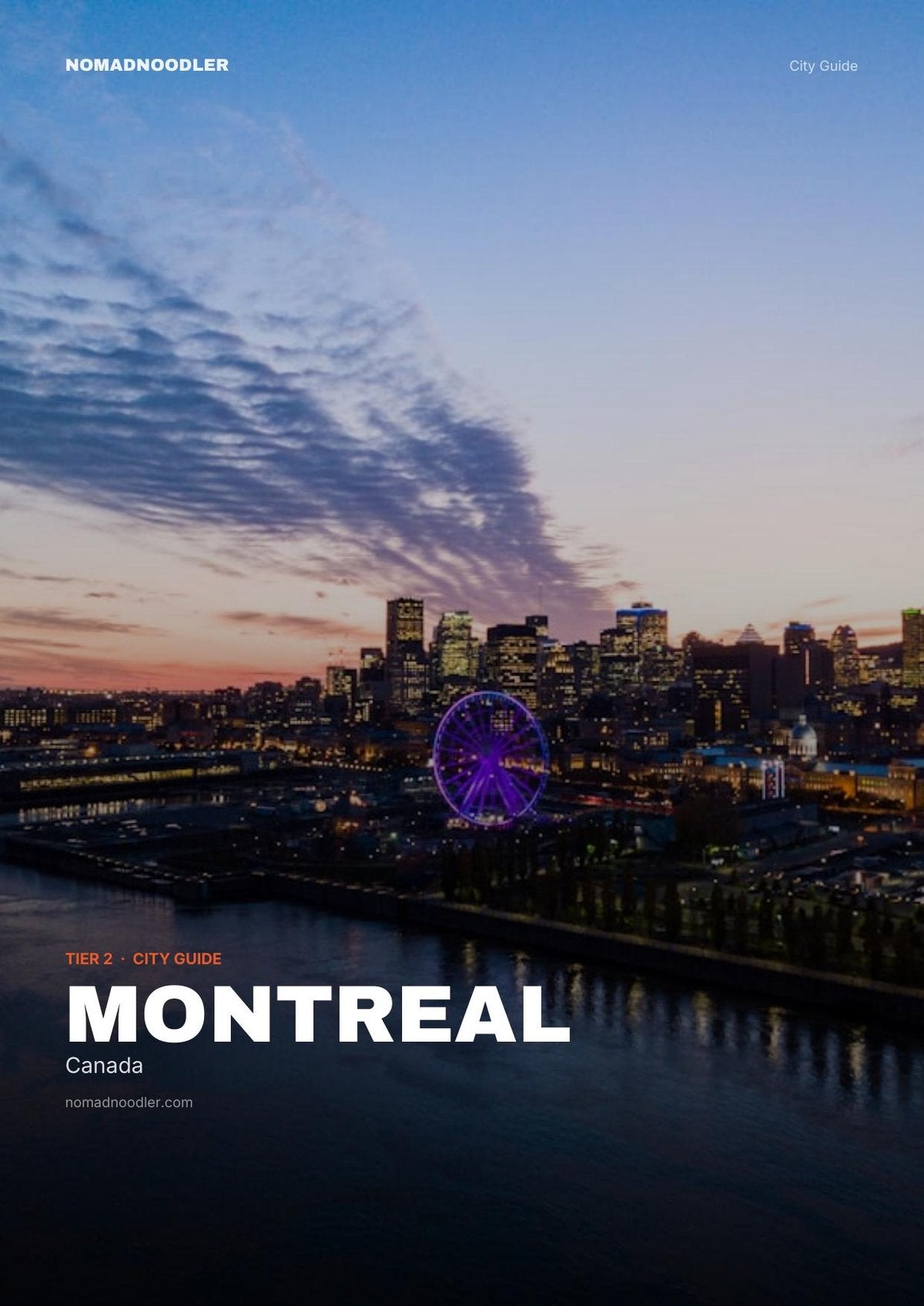Montreal City Guide cover