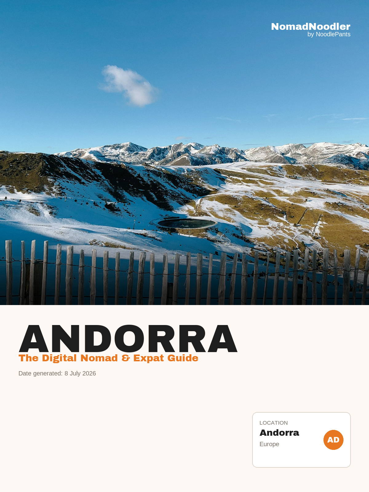Andorra Digital Nomad & Expat Guide — NomadNoodler