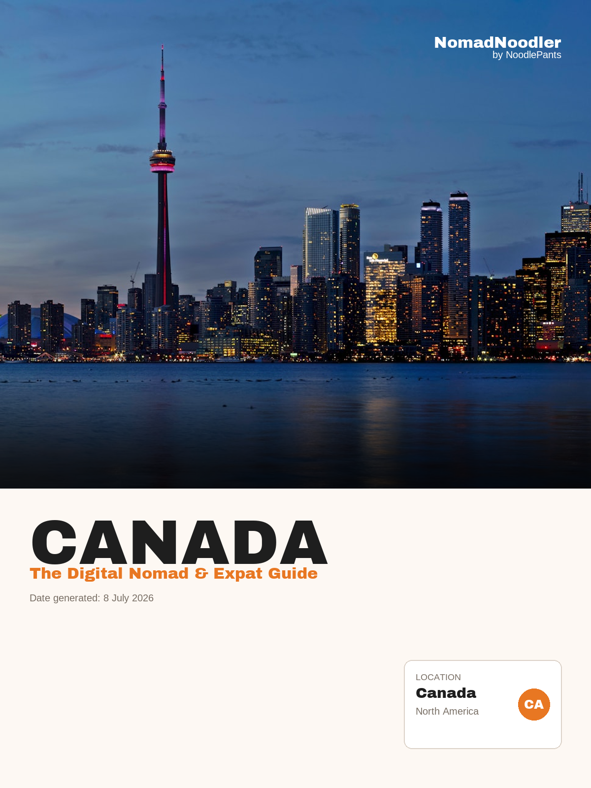 Canada Digital Nomad & Expat Guide — NomadNoodler