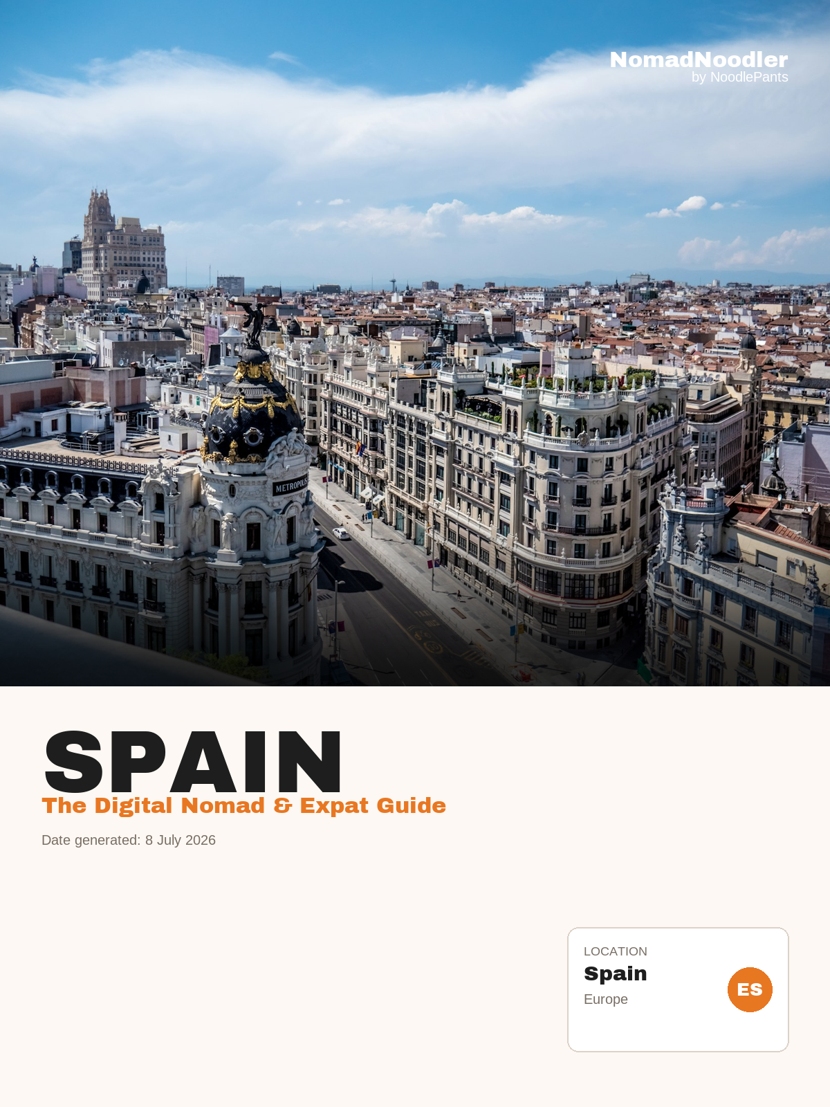 Spain Digital Nomad & Expat Guide — NomadNoodler