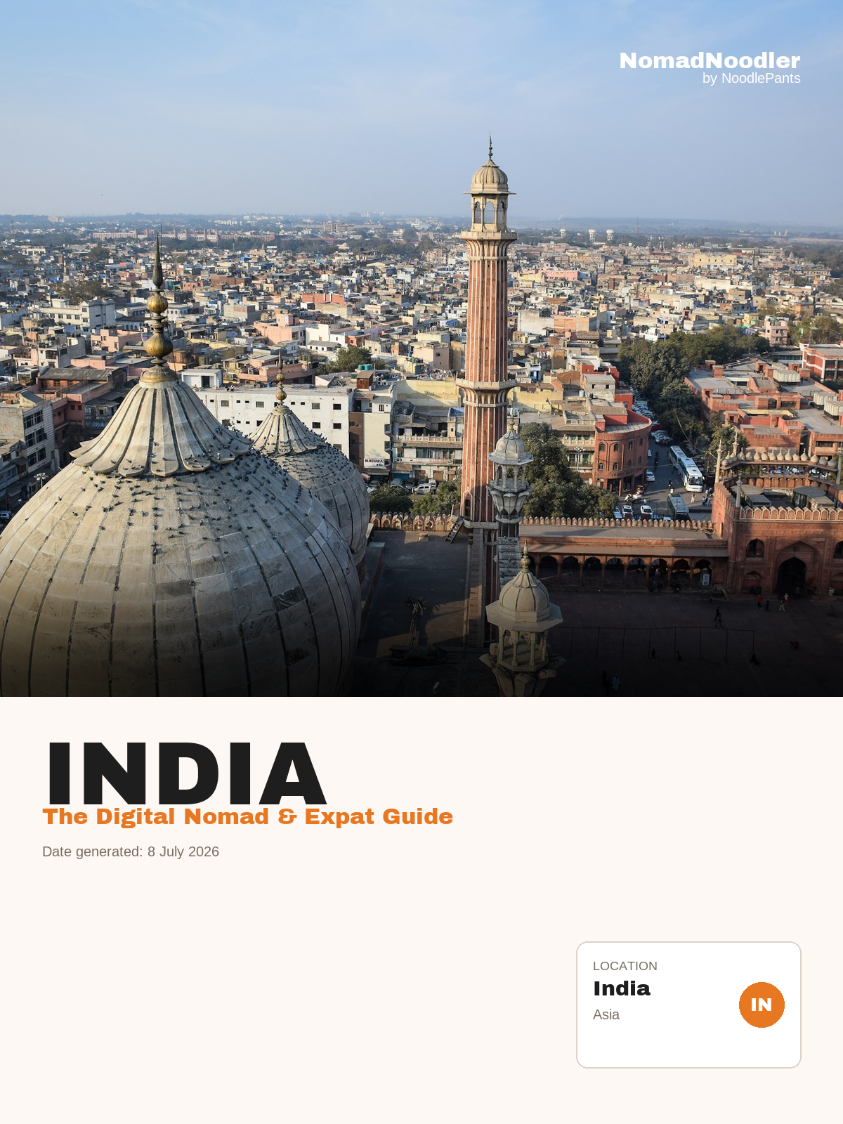 India Digital Nomad & Expat Guide — NomadNoodler