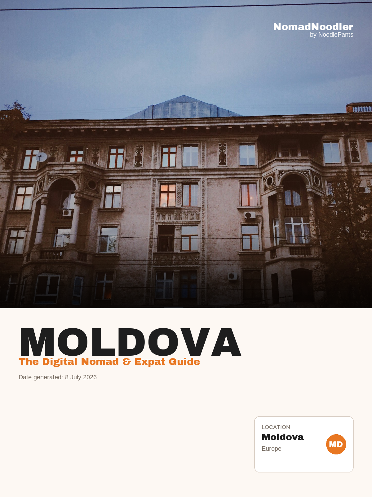 Moldova Digital Nomad & Expat Guide — NomadNoodler